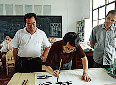 蘭州大學(xué)黨委副書(shū)記、甘肅省書(shū)協(xié)副主席李恒濱來(lái)訪